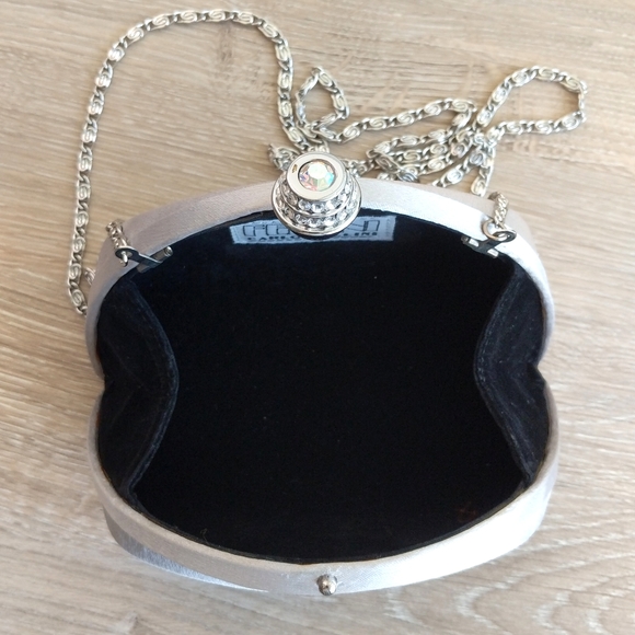 Vintage Carlo Fellini Silver Evening Bag/Clutch - Picture 3 of 7